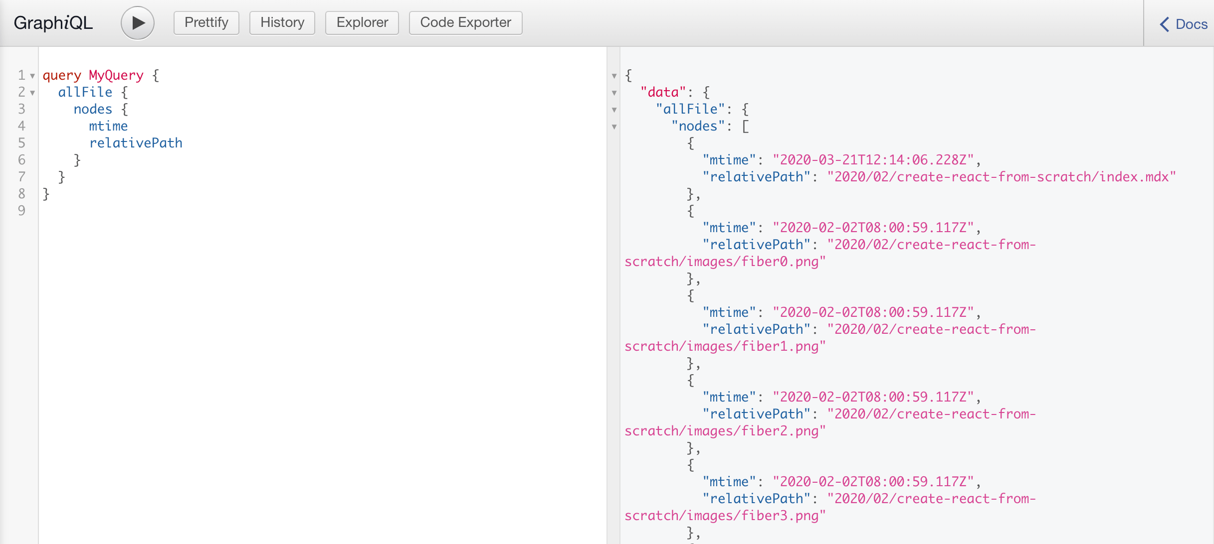 graphiql example